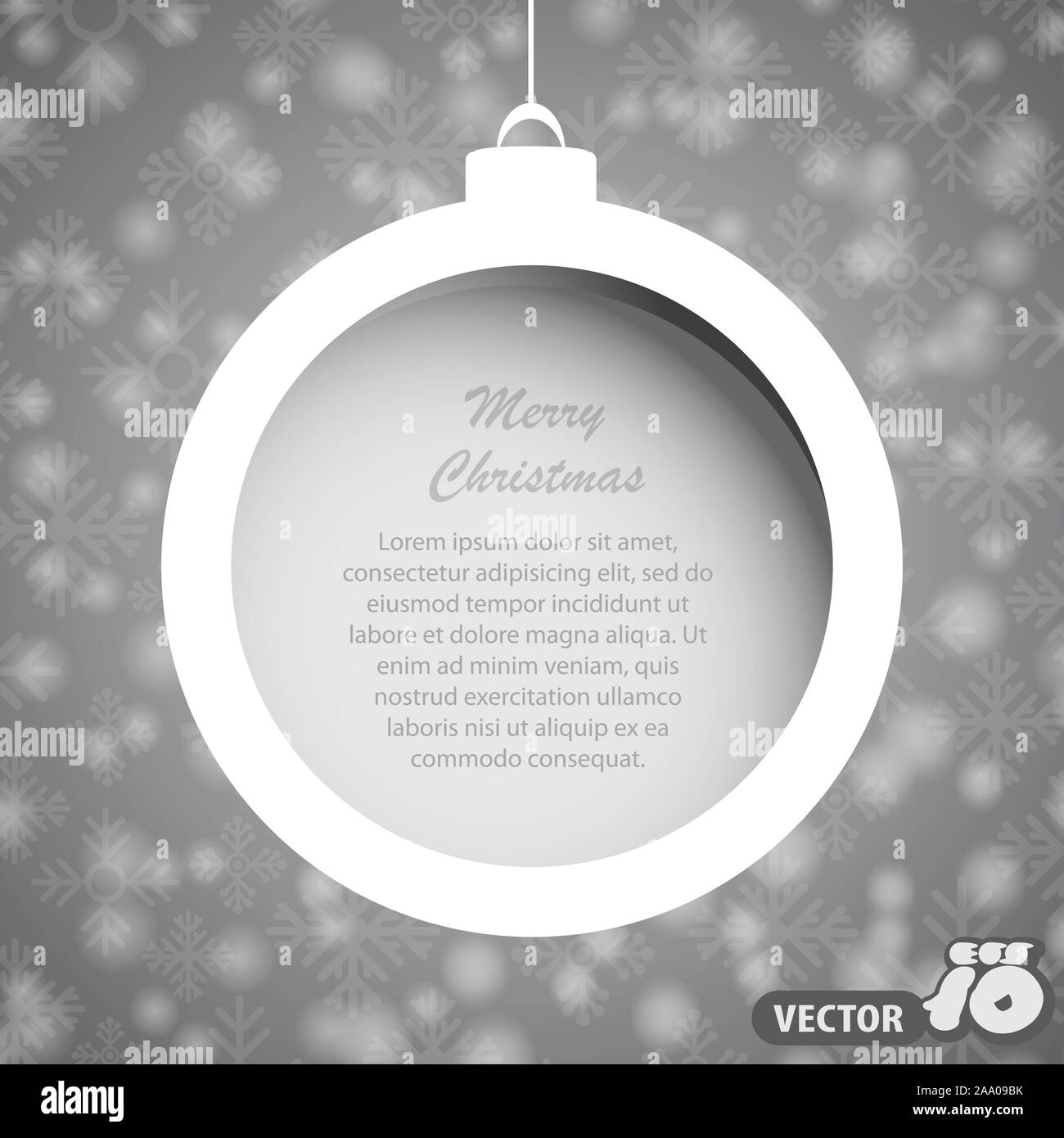 Buon Natale - Buon Natale e Felice Anno Nuovo - Abstract Natale Flyer, coperchio, biglietto di auguri o sfondo Modello di progettazione in vettore Illustrazione Vettoriale