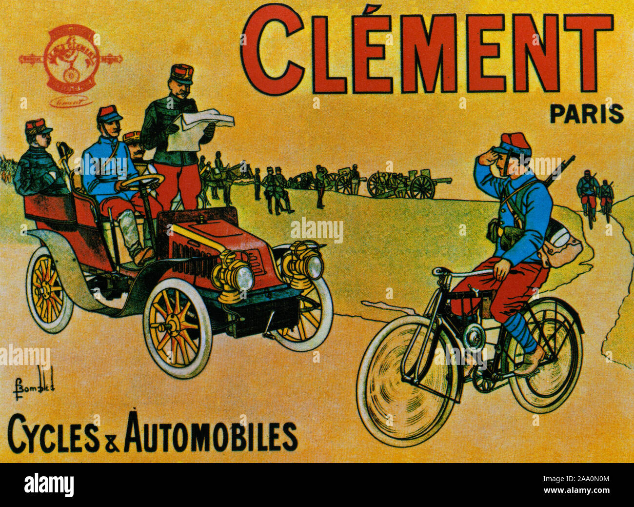 Una cartolina francese che illustra le modalità di trasporto utilizzate sul fronte occidentale durante la Prima Guerra Mondiale. Foto Stock