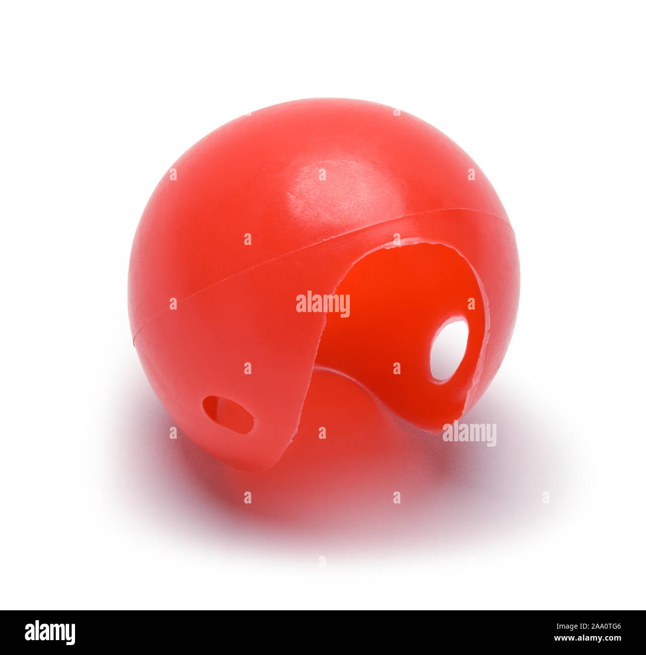 In plastica rosso clown naso isolati su sfondo bianco Foto stock - Alamy