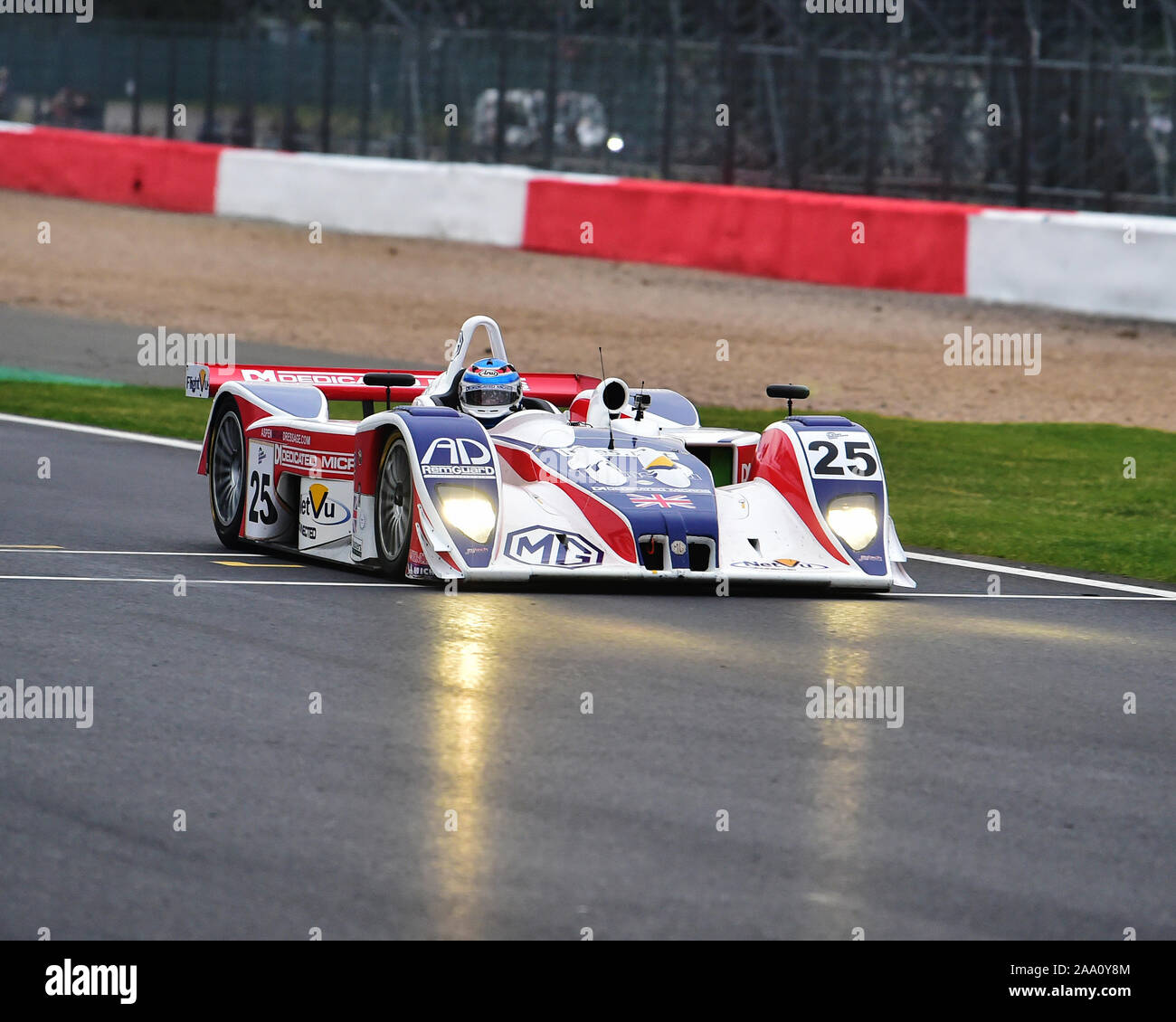 Mike Newton, MG Lola EX257, Aston Martin per il Trofeo Endurance Masters leggende, Silverstone Classic, luglio 2019, Silverstone, Northamptonshire, Inghilterra, Foto Stock