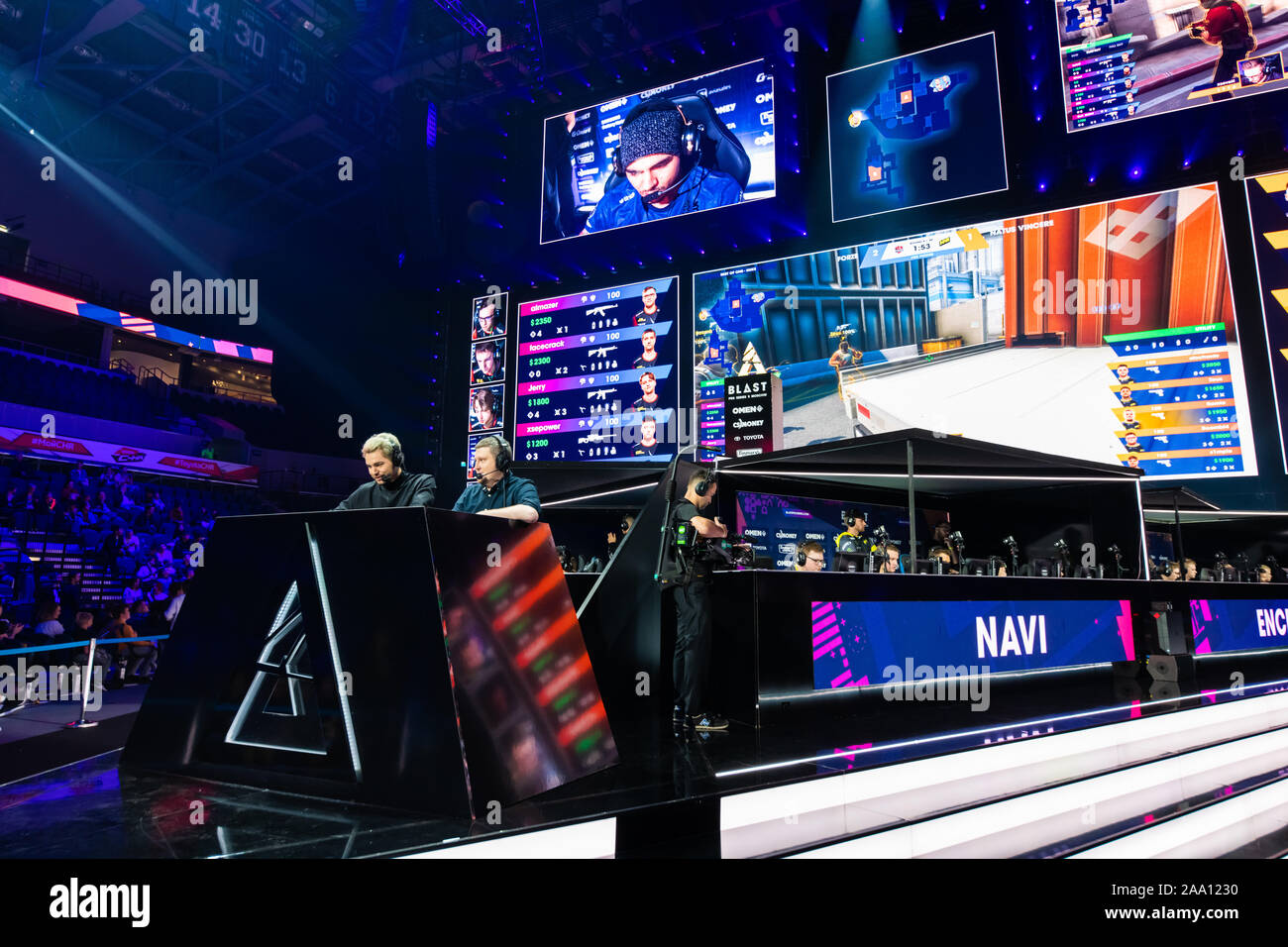 Immagine editoriale di un Counter Strike: offensiva mondiale torneo esports evento. Foto Stock