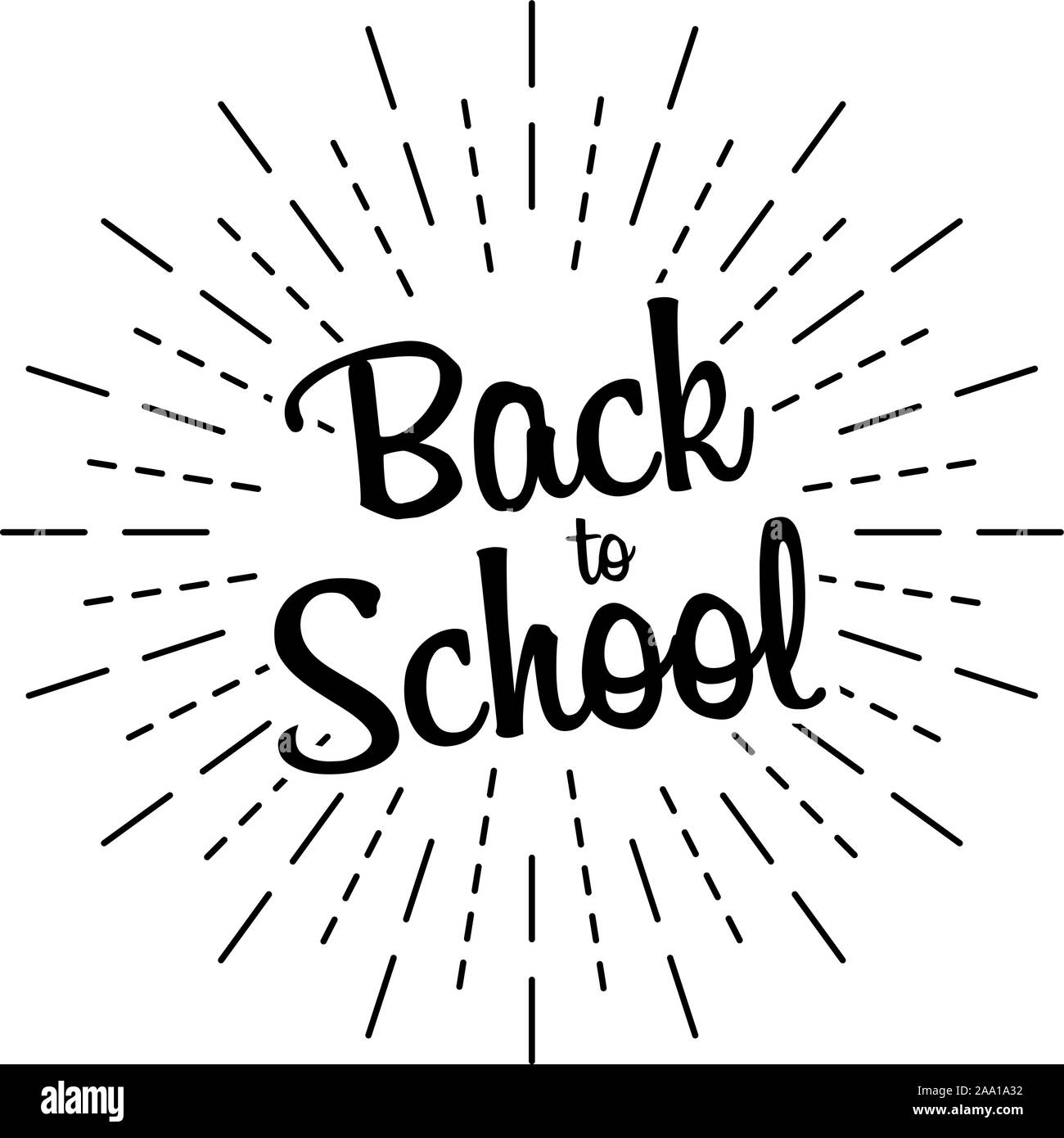 Si torna a scuola il testo di grande design per qualsiasi finalità. Doodle vettore. Disegnata a mano una frase. Consiglio scolastico sfondo. Illustrazione Vettoriale Illustrazione Vettoriale