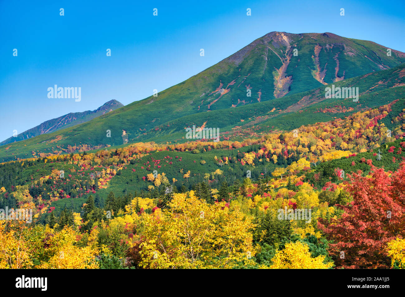 Mt. Tokachi, autunno Foto Stock