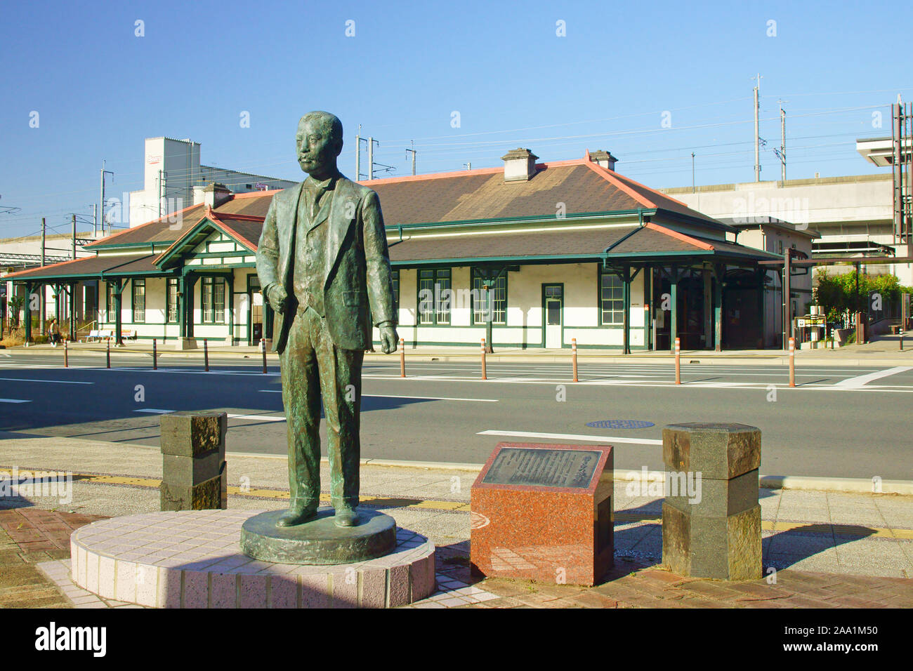 Statua di Natsume Souseki Foto Stock