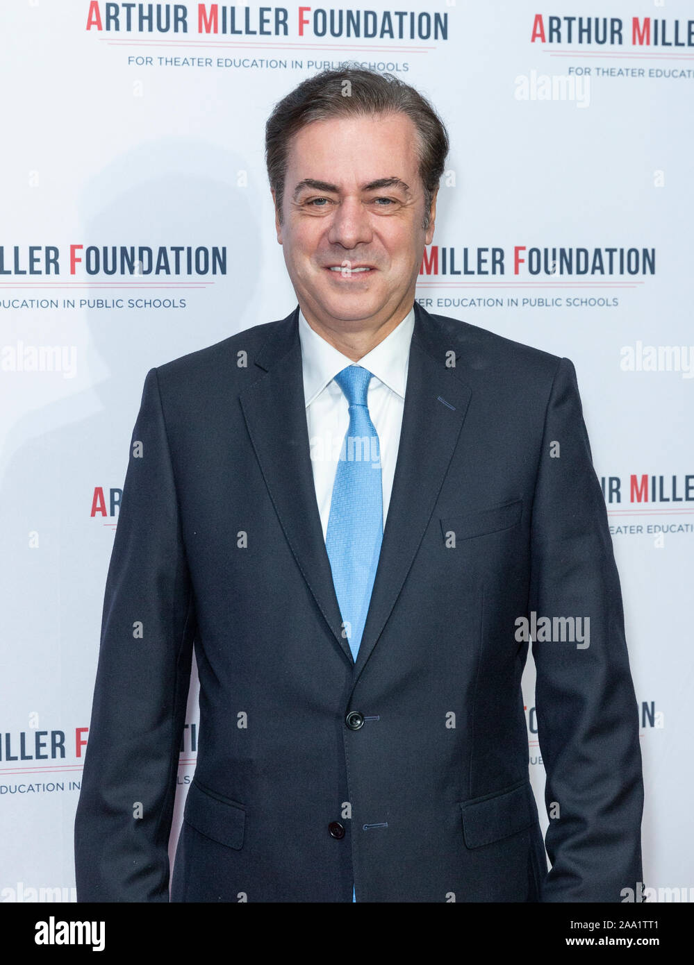 New York, NY - Novembre 18, 2019: Giovanni Gore assiste il 2019 Arthur Miller Foundation onori a Kimpton Hotel Foto Stock