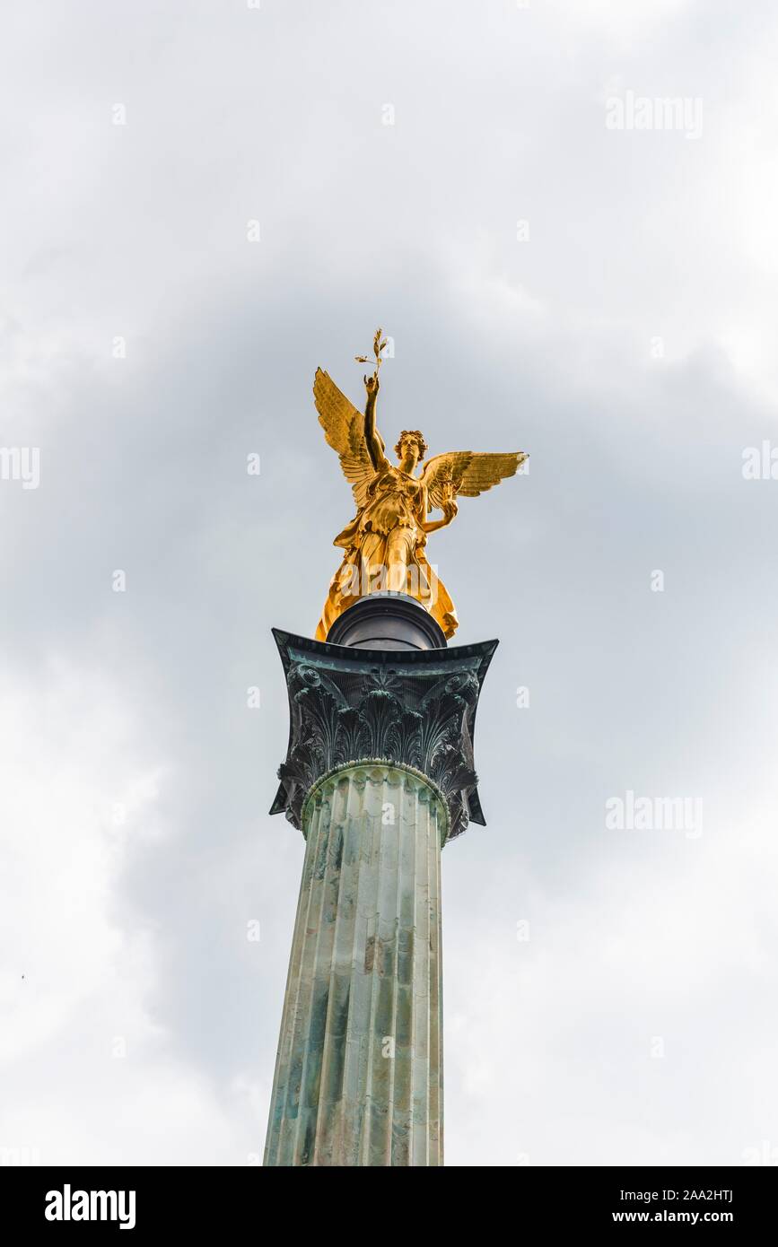 Angelo della Pace, Bogenhausen Monaco di Baviera, Baviera, Baviera, Germania Foto Stock