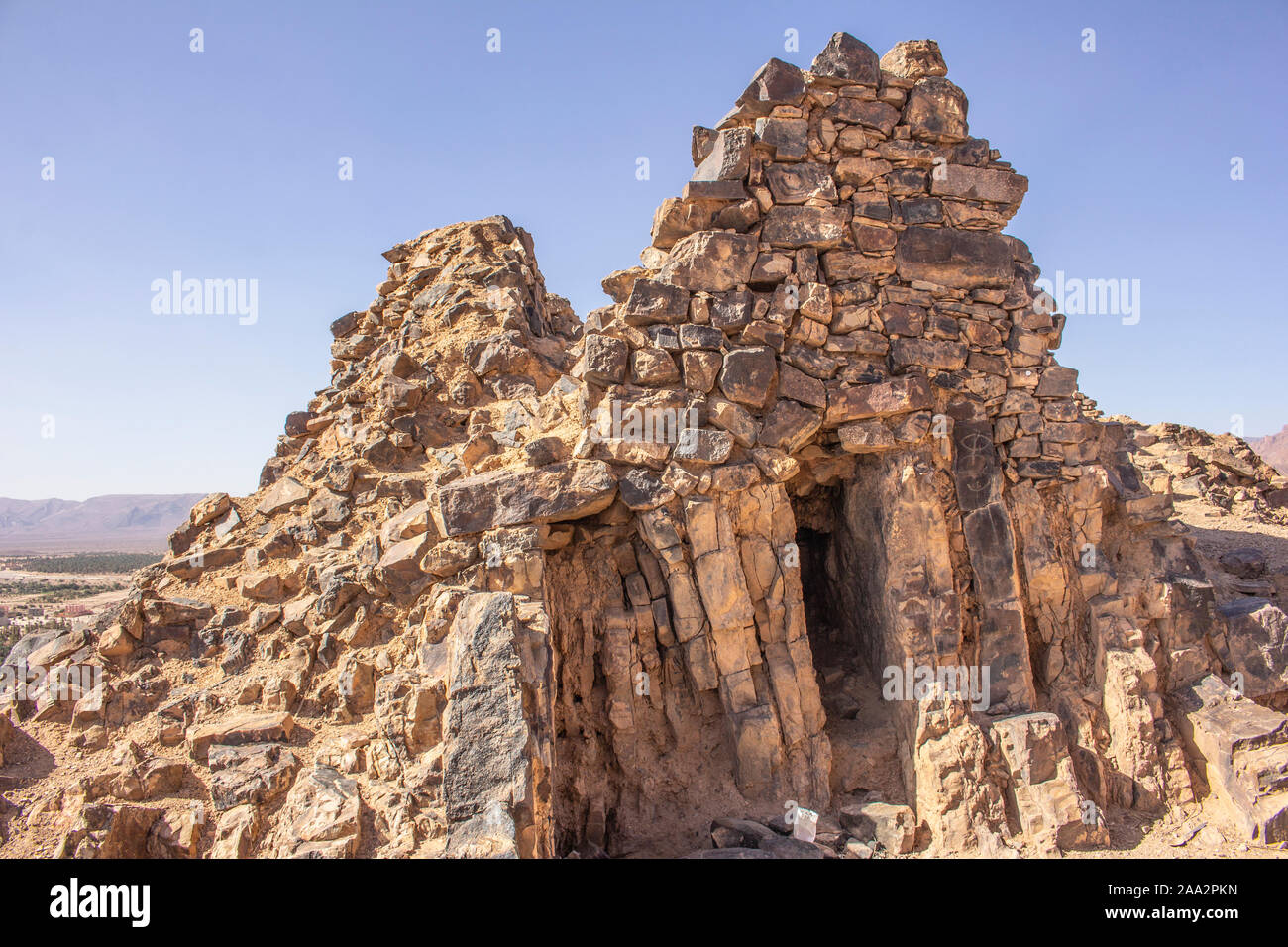 Koubba; edificio a cupola da Tata, Marocco. Foto Stock