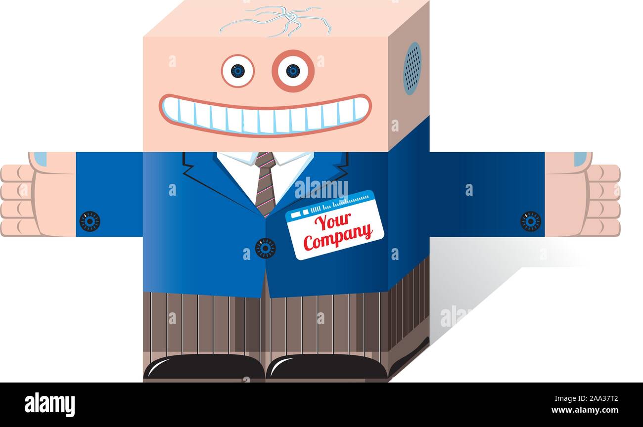 Robot di Office Illustrazione Vettoriale