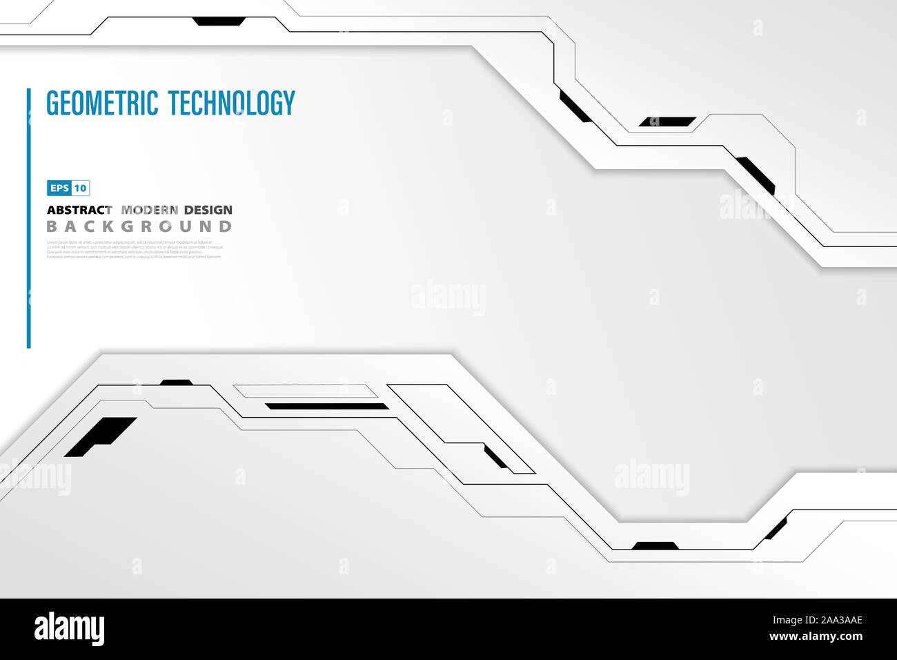 Abstract la moderna tecnologia dello sfondo. Utilizzare per la presentazione, tech, annuncio, artwork, headline design. illustrazione eps vettoriali10 Illustrazione Vettoriale