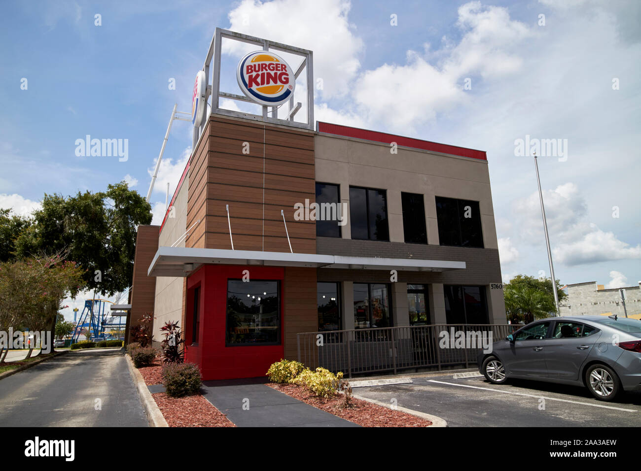 Burger King ristorante con drive through florida usa Foto Stock