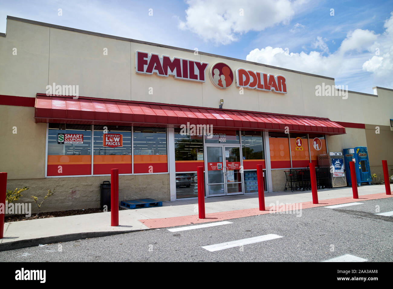 Famiglia dollar store varietà florida usa Foto Stock