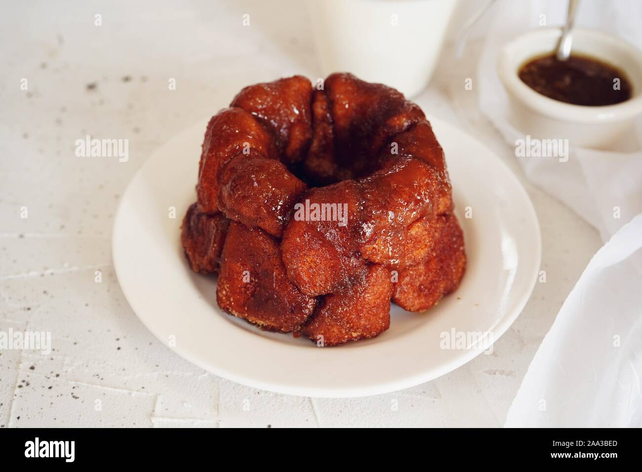 In casa Mini pane scimmia, il fuoco selettivo Foto Stock