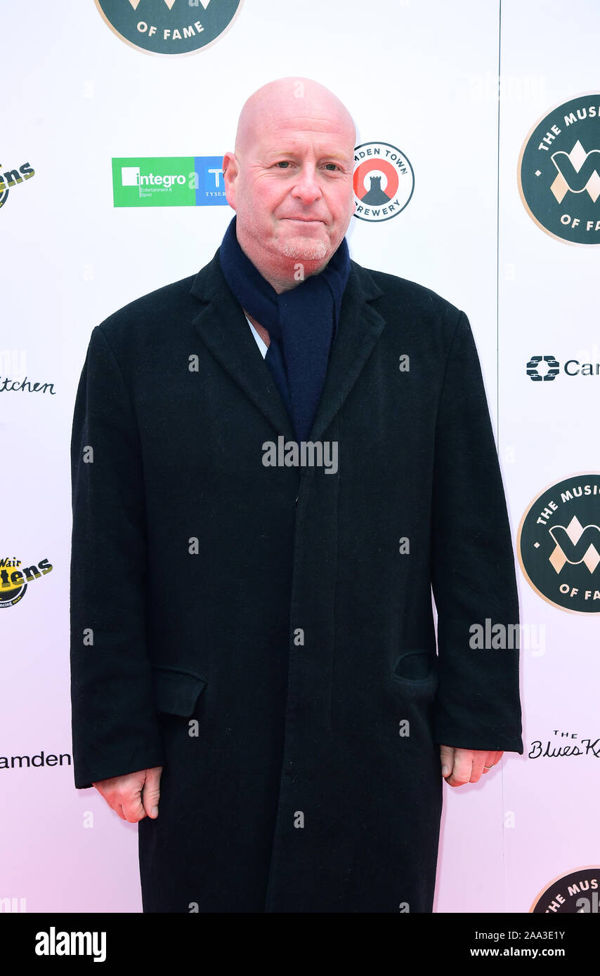 Lee Bennett frequentando il lancio della musica Walk of Fame in Camden, Londra. Foto di PA. Picture Data: lunedì 18 novembre, 2019. Foto di credito dovrebbe leggere: Ian West/PA FILO Foto Stock