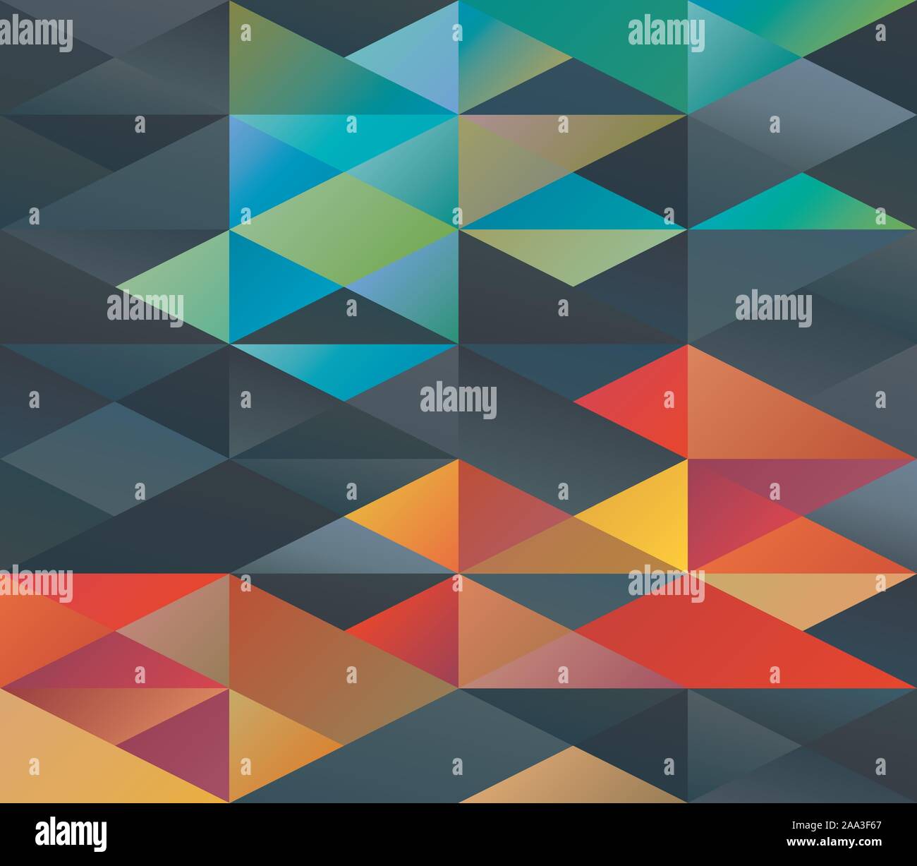 I triangoli colorati ornamento Illustrazione Vettoriale