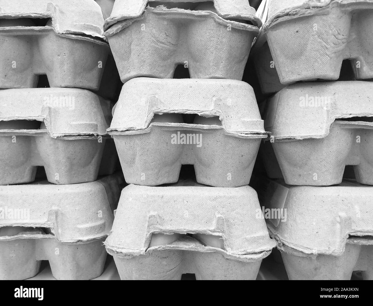 Imballaggio delle uova pattern texture, industria alimentare, carta riciclata. sfondo astratto. Foto Stock