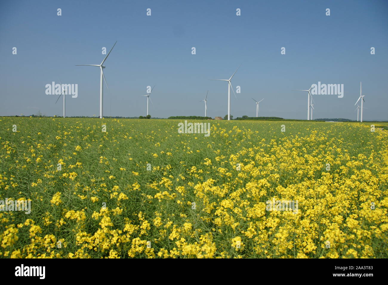 Wind Farm wind power station Foto Stock