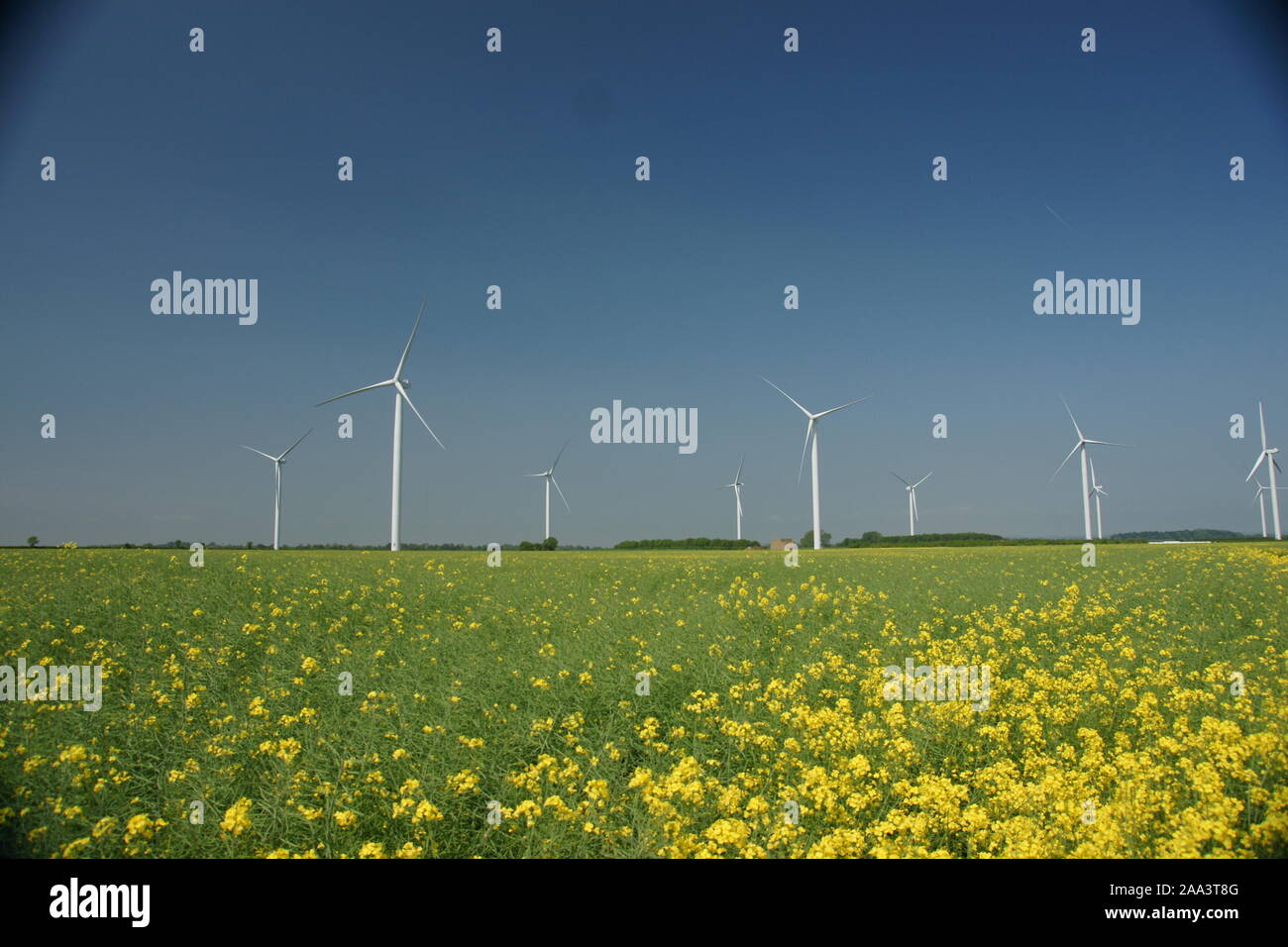 Wind Farm wind power station Foto Stock