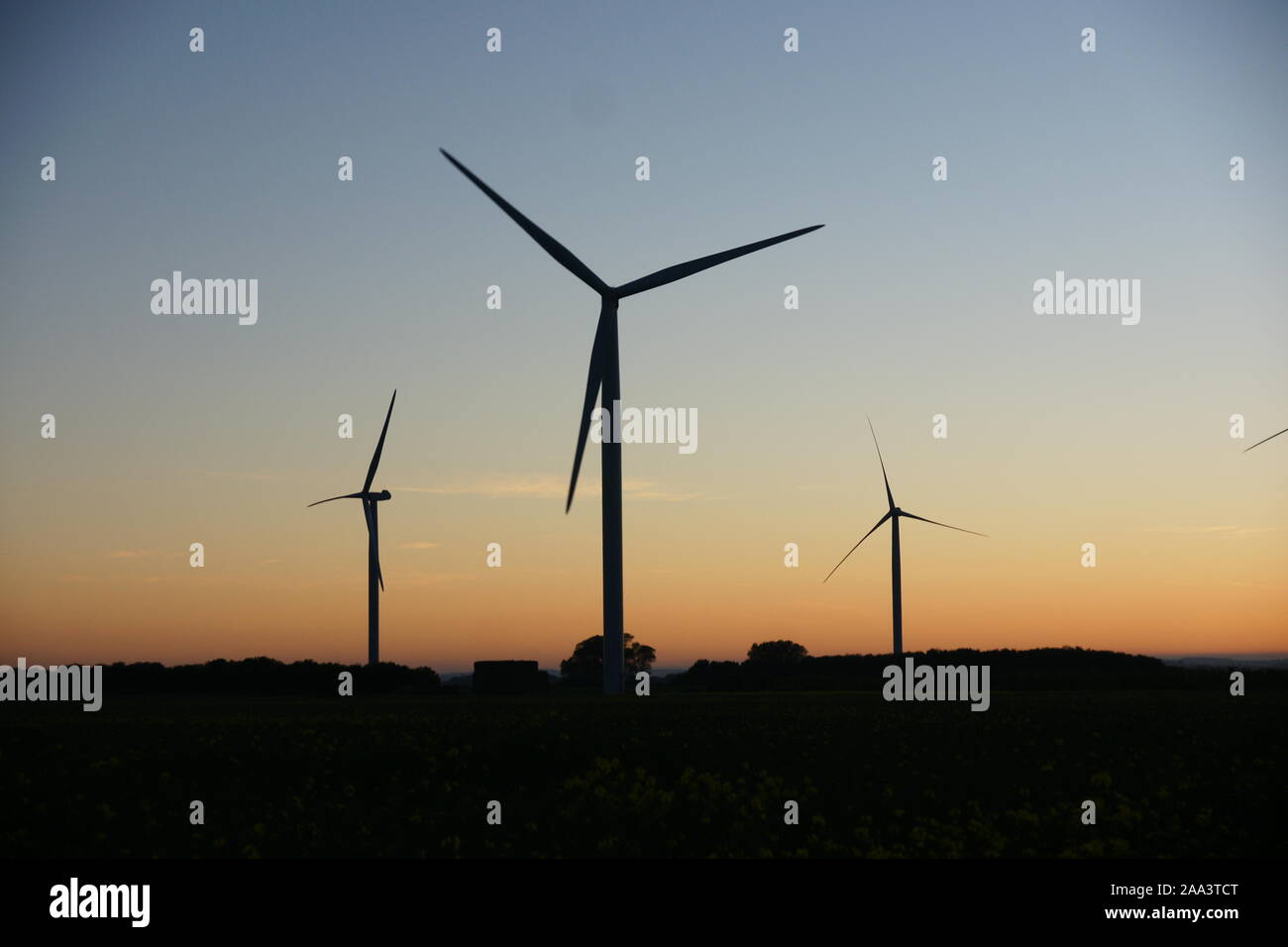 Wind Farm wind power station Foto Stock