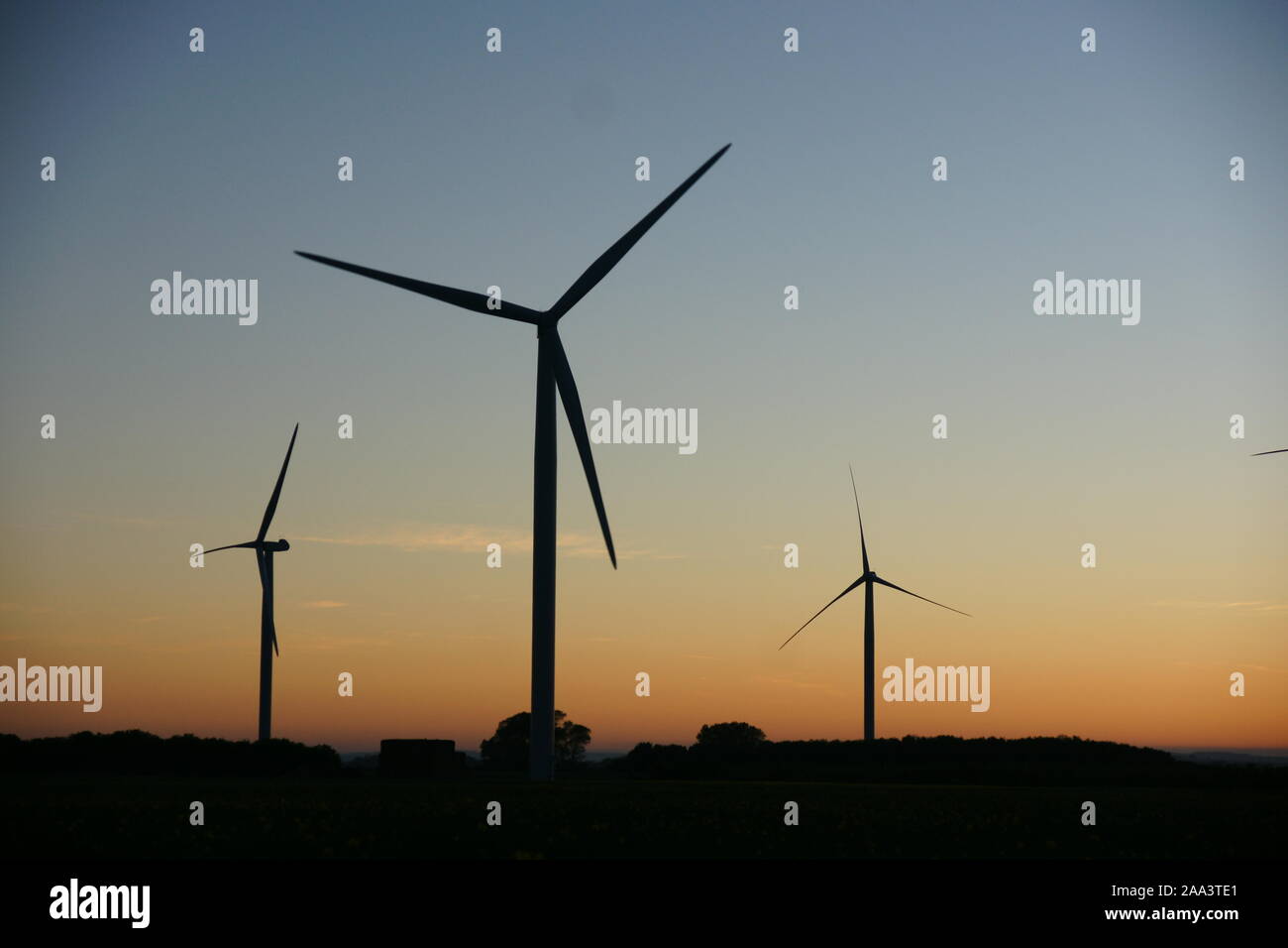 Wind Farm wind power station Foto Stock
