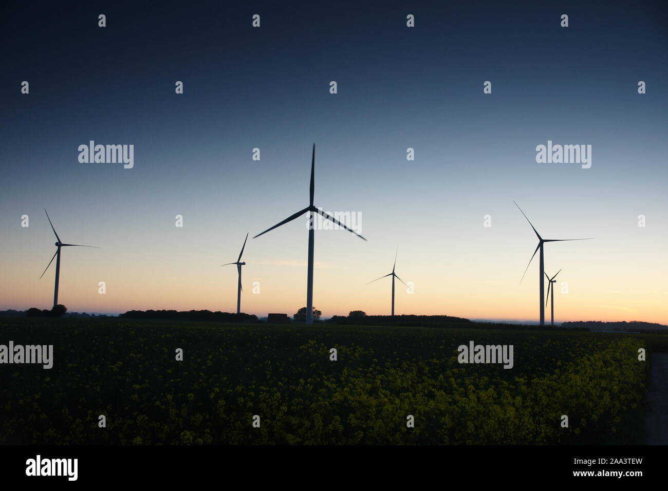 Wind Farm wind power station Foto Stock