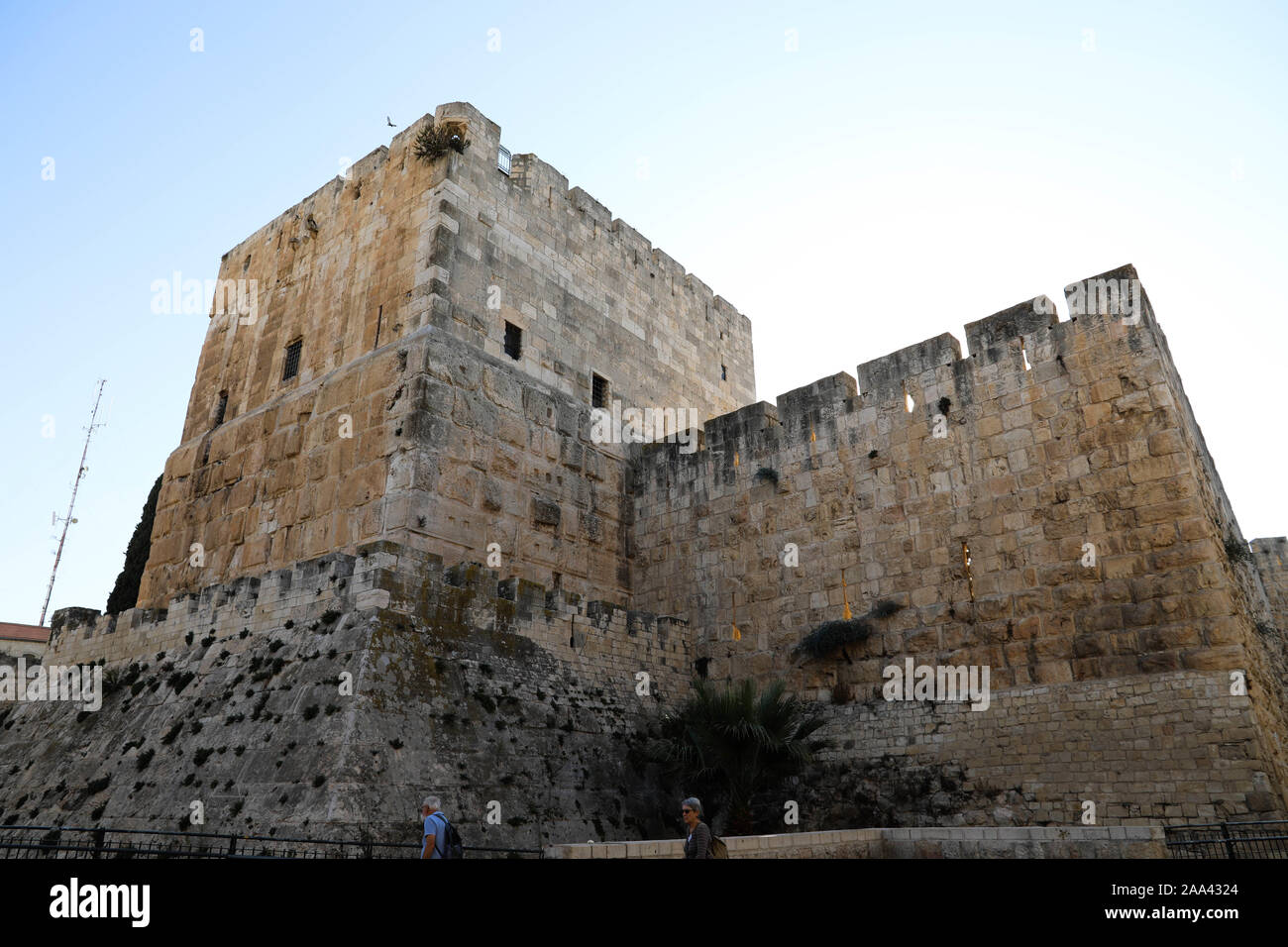 Torre di David a Gerusalemme, Israele Foto Stock