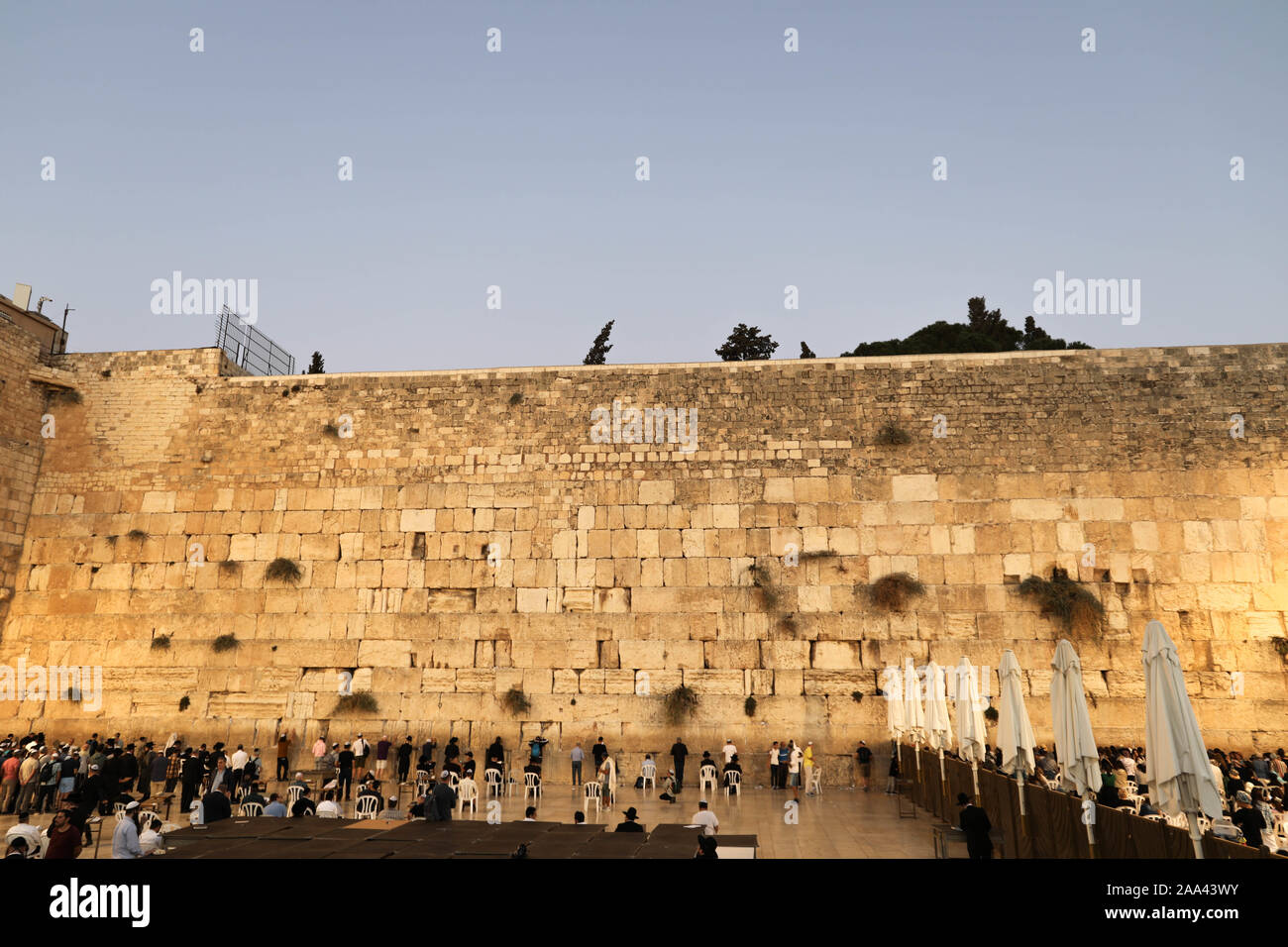 Muro occidentale di Gerusalemme la città vecchia, Israele 2019 Foto Stock