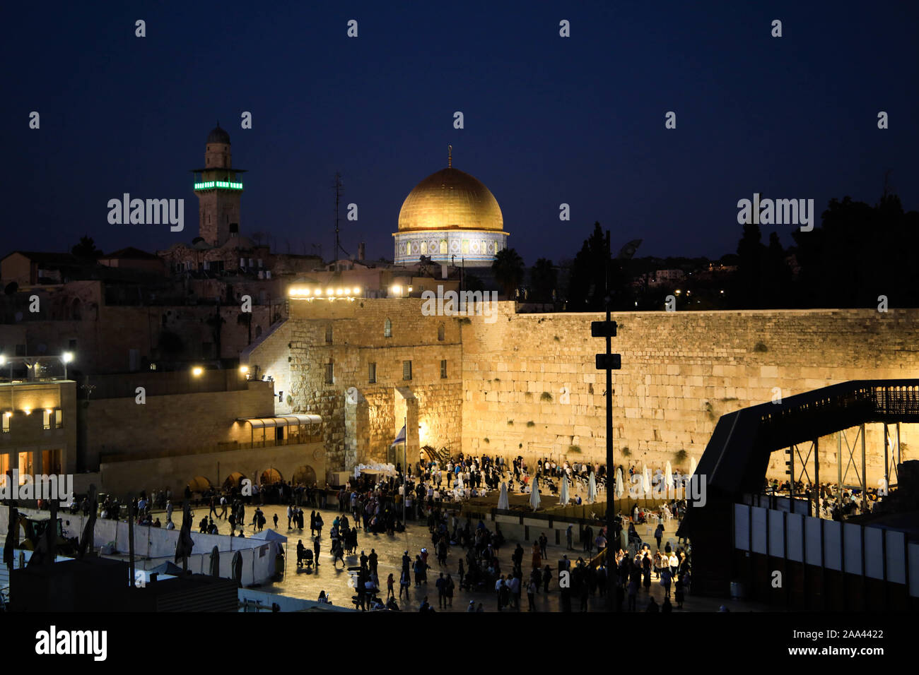 Muro occidentale di Gerusalemme la città vecchia, Israele 2019 Foto Stock