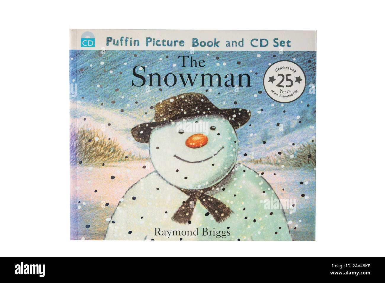 " Il pupazzo di neve " libro per bambini da Raymond Briggs, Greater London, England, Regno Unito Foto Stock