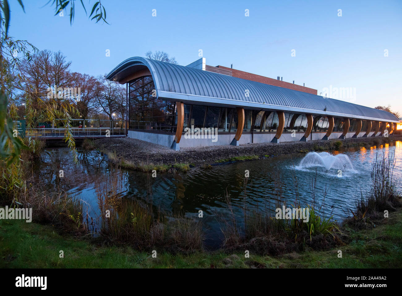 La bioenergia e preparazione del Palazzo della Scienza al Sutton Bonington Campus dell'Università di Nottingham, Loughborough LEICESTERSHIRE REGNO UNITO Inghilterra Foto Stock