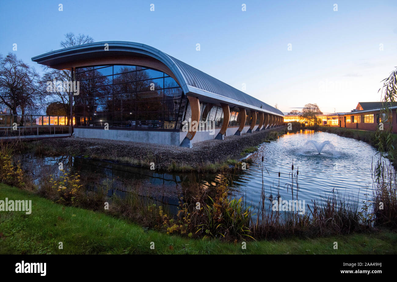 La bioenergia e preparazione del Palazzo della Scienza al Sutton Bonington Campus dell'Università di Nottingham, Loughborough LEICESTERSHIRE REGNO UNITO Inghilterra Foto Stock