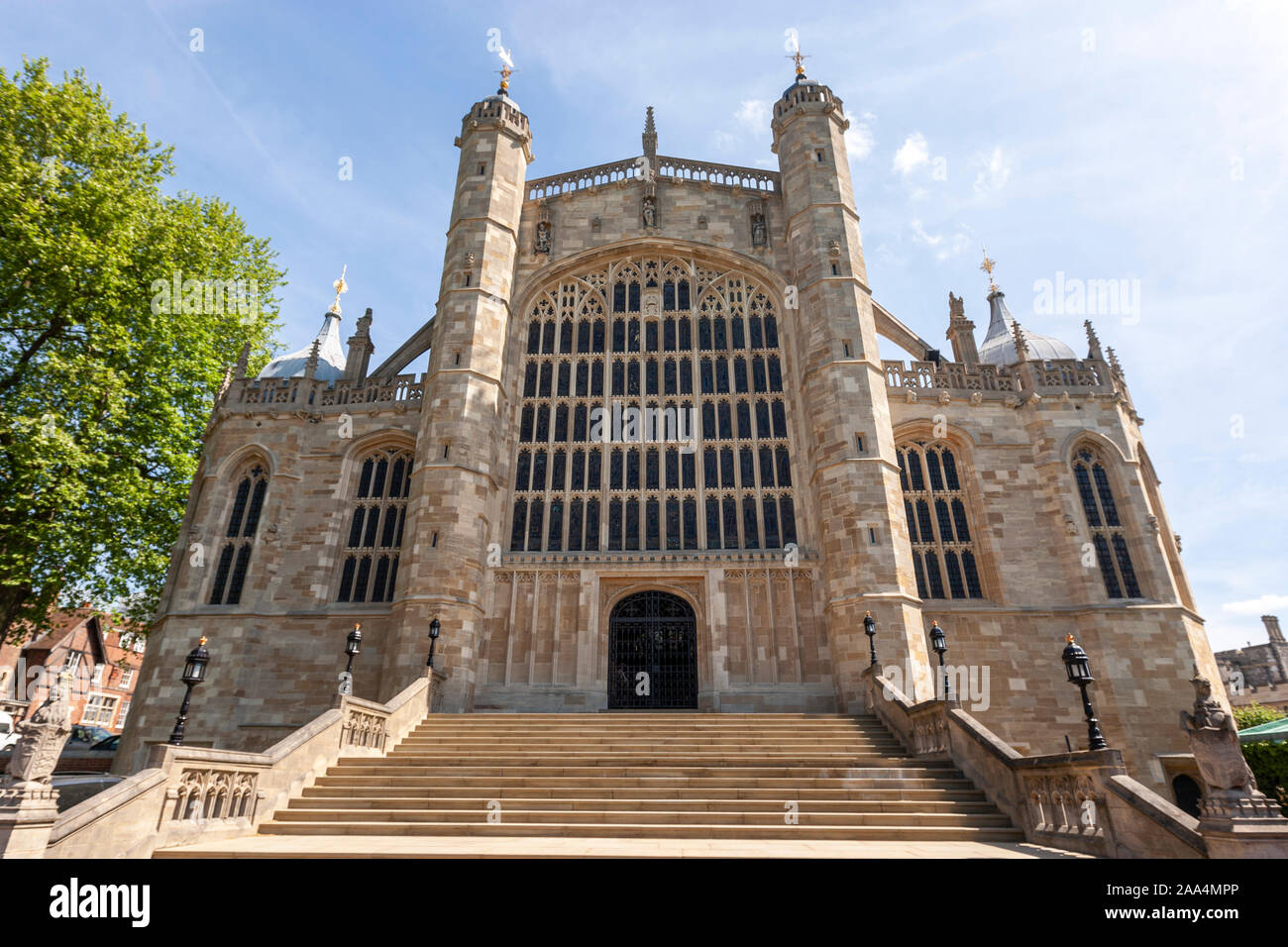 Alla Cappella di San Giorgio, il Castello di Windsor, stile gotico,  Windsor, Berkshire, Inghilterra, Regno Unito Foto stock - Alamy