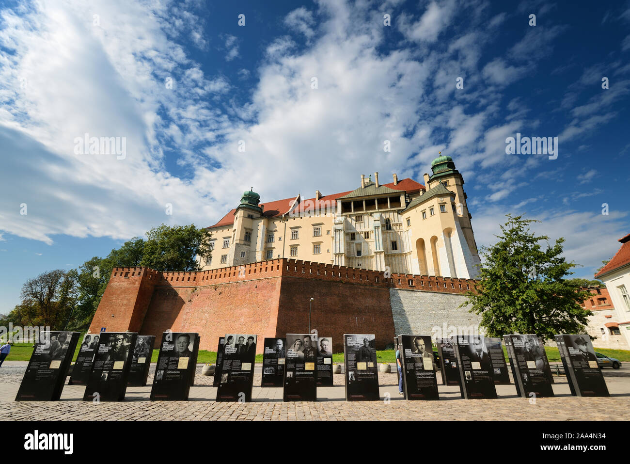 Il castello di Wawel, un sito Patrimonio Mondiale dell'Unesco. Cracovia in Polonia Foto Stock