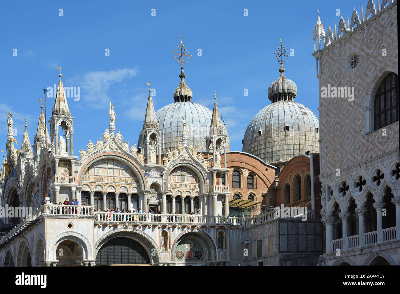 Cupola della Basilica di San Marco a Venezia - Italia. Foto Stock