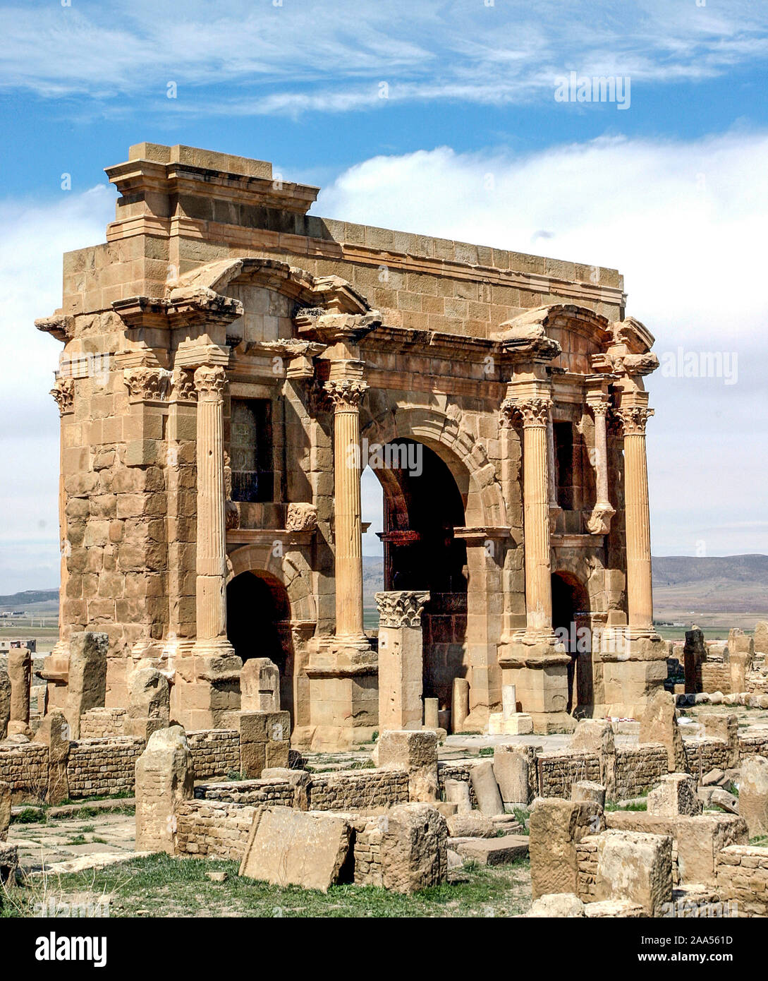 ALGERIA,TIMGAD Foto Stock