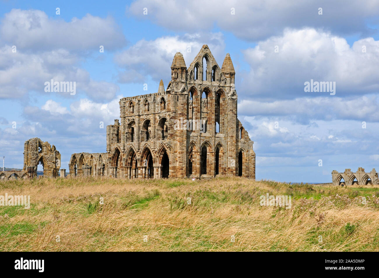 Abbazia di Whitby. Foto Stock