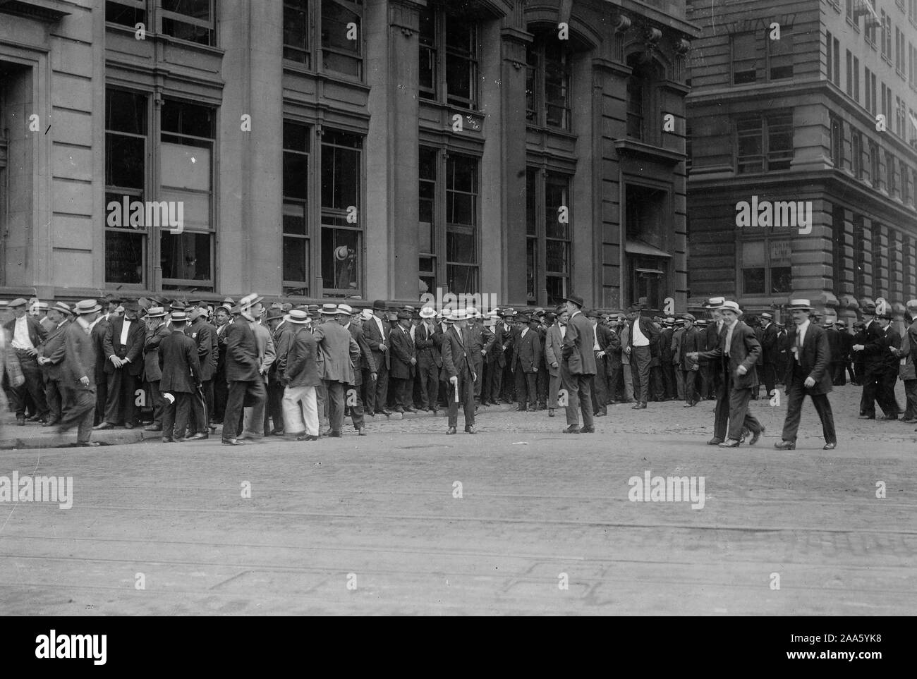 La corsa della banca tedesca, New York New York (probabilmente 1914) Foto Stock