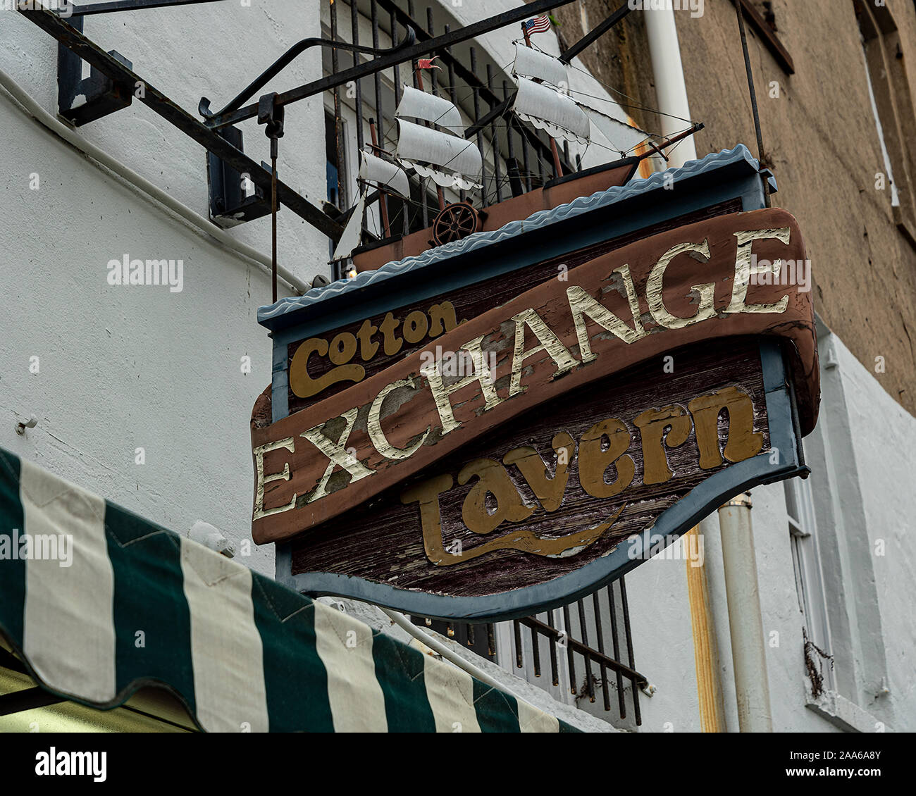 Cotton Exchange taverna. Foto Stock