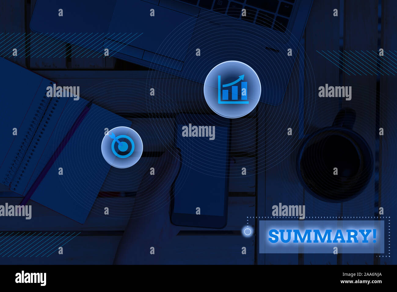 La grafia la scrittura di testo Riepilogo. Foto concettuale una breve dichiarazione o il conto dei punti principali di qualcosa Foto Stock