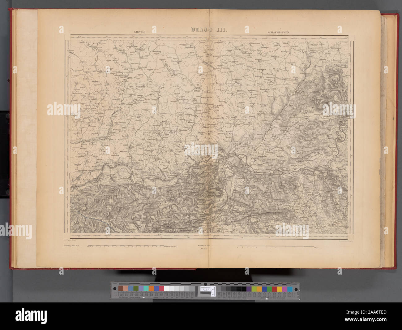 Blatt III: Liestal, Schaffhausen; Blatt III: Liestal, Sciaffusa Foto Stock