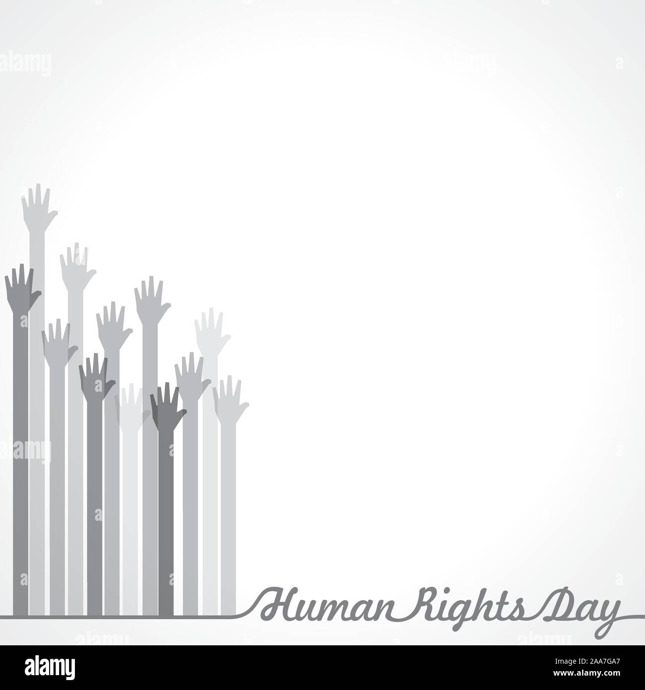 La Giornata Internazionale dei Diritti Umani Stock Vector -10 dicembre Illustrazione Vettoriale