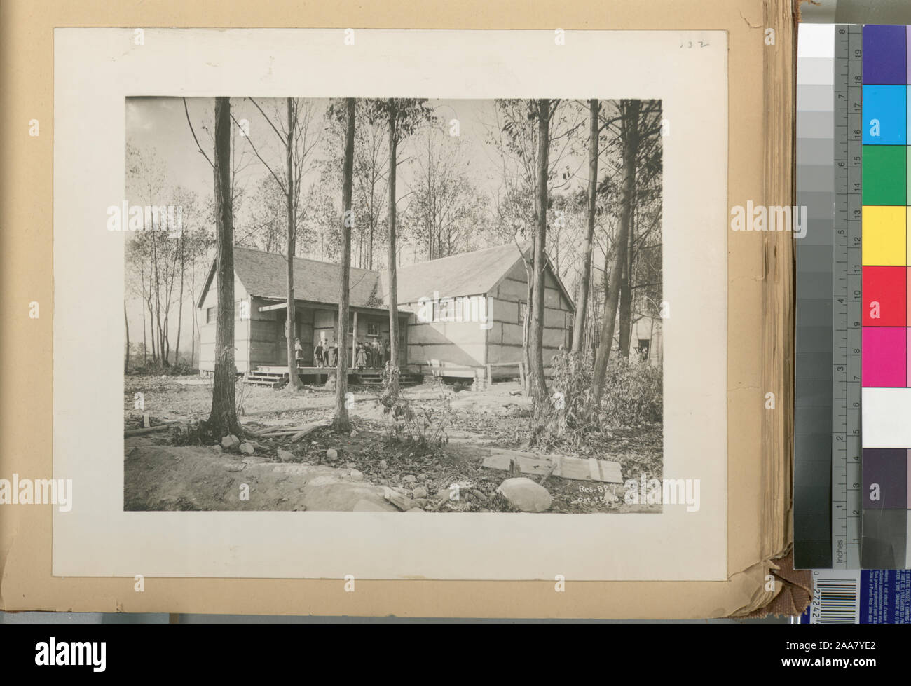 Una raccolta di fotografie separate accompagnato da un dattiloscritte, classificati elenco di titoli. Acc. Res. 827; campi. Ashokan serbatoio. ... Contratto 3. Ottobre 22, 1908. Foto Stock