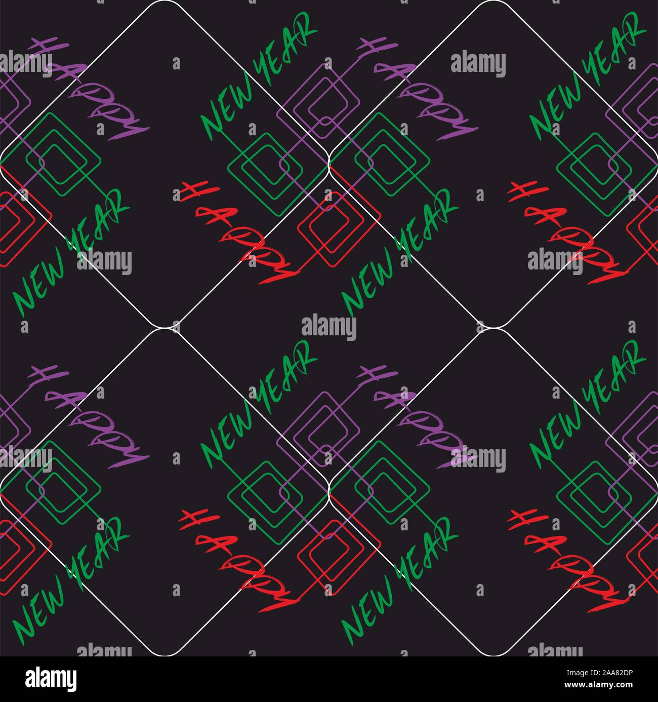 Anno nuovo sfondo,Natale seamless pattern per tessuto o carta Illustrazione Vettoriale