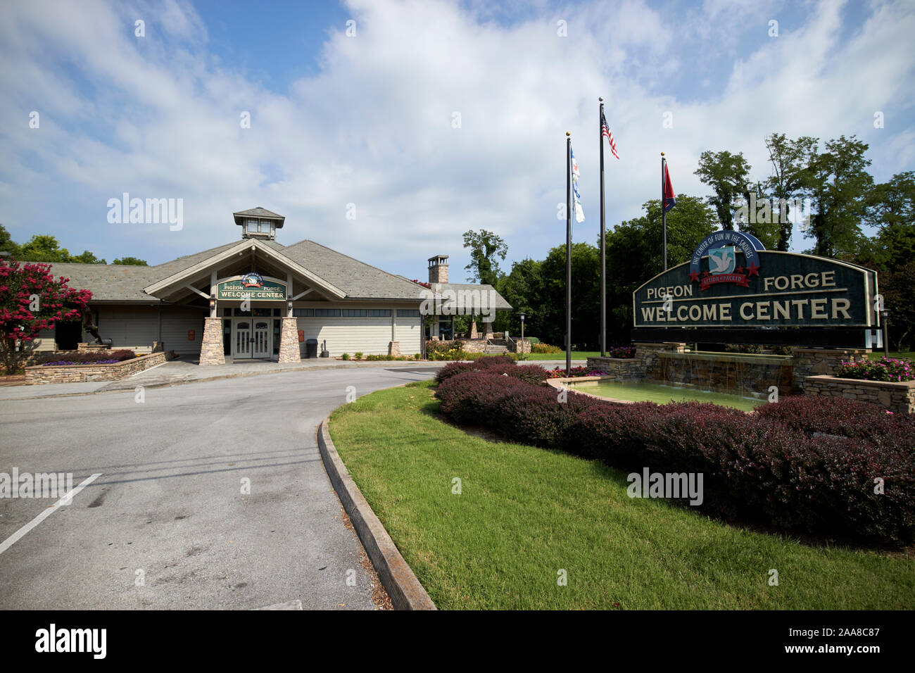 Pigeon Forge welcome center tennessee usa Foto Stock