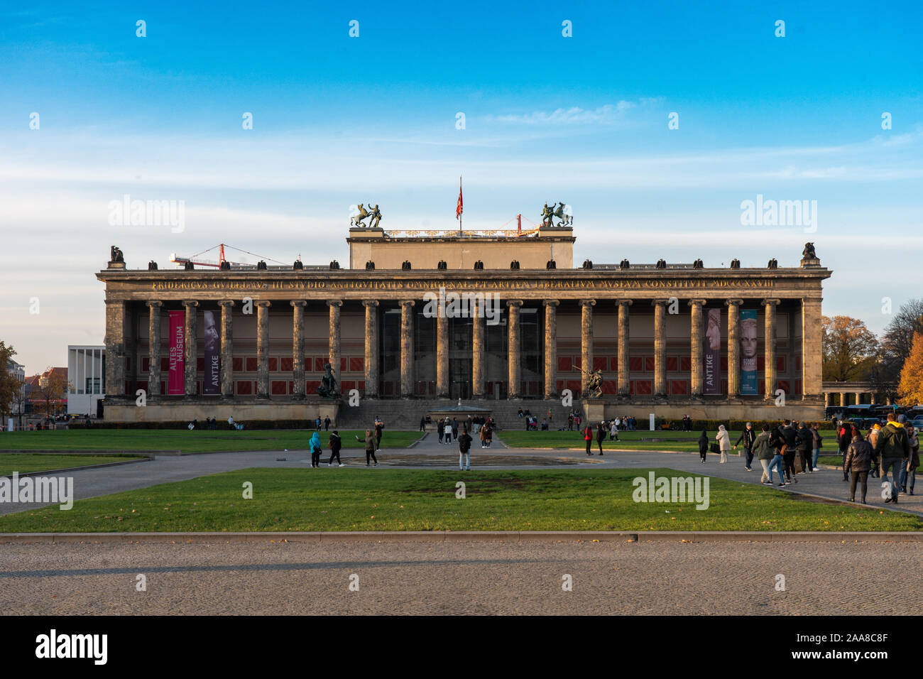L'Altes Museum di Berlino. Da una serie di foto di viaggio in Germania. Foto Data: giovedì 14 novembre, 2019. Foto: Roger Garfield/Alamy Foto Stock