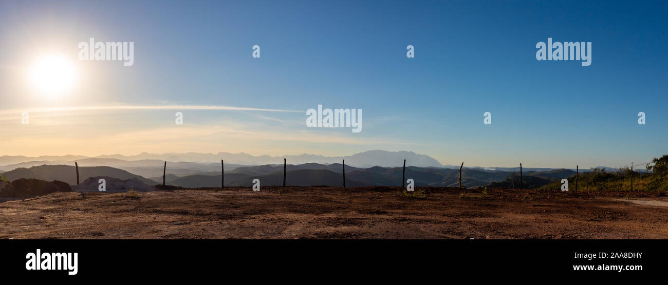 Vista panoramica delle colline brasiliano Foto Stock