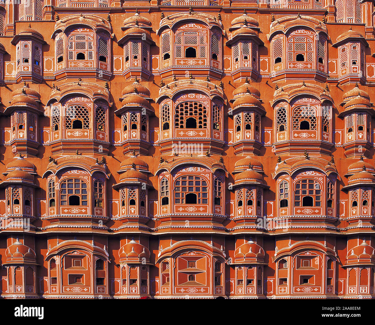 Palast der Winde a Jaipur, Rajasthean, Indien, Foto Stock