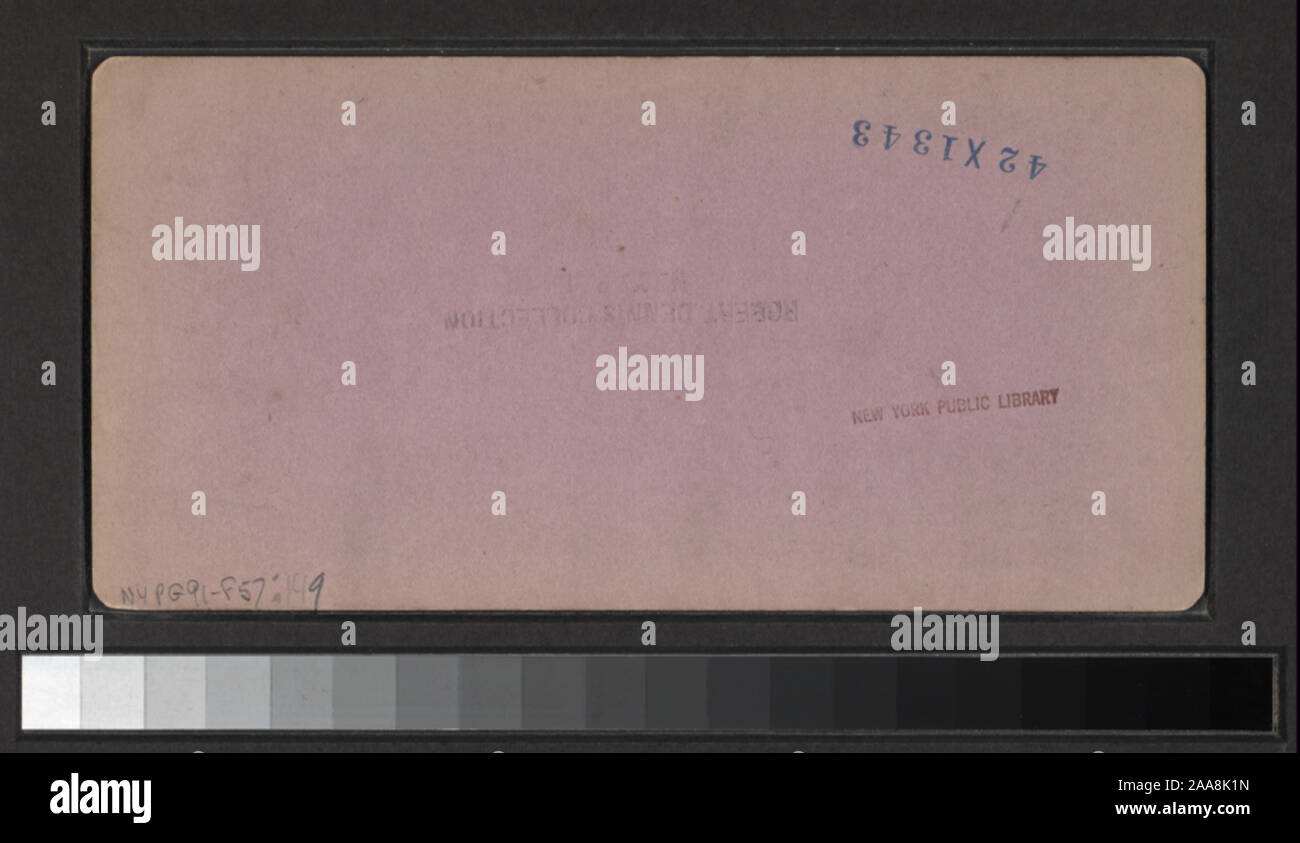 Dono di Robert Dennis, 1982 e la Sig.ra George R. Collins, 1993. Include due colorate a mano viste. Include viste da Isaac Myer collezione. Include viste da una serie intitolata Niagara scenario che sono unire numericamente con altre viste. Include visualizzazioni stampigliato A.J. Raynes. Robert Dennis raccolta di vista stereoscopica. Titolo ideato da cataloger. Le viste sono numerati: 1, 2, 4, 6, 10, 11, 13, 18, 20, 23, 25, 26, 28, 30-32, 36, 38, 39, 45, 51, 53-55, 57-59, 76-78, 82, 85, 86, 88, 91, 96, 97, 100-102, 105, 106, 109, 114, 117, 118, 120, 121-123, 131, 137, 139, 140, 151, 153-155, 158, 160, 165 Foto Stock