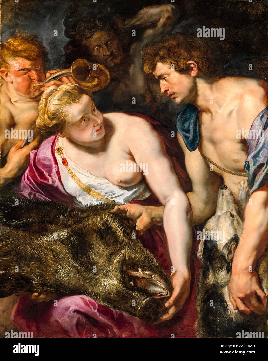 Peter Paul Rubens, Atalanta e Meleagro, pittura, circa 1616 Foto Stock