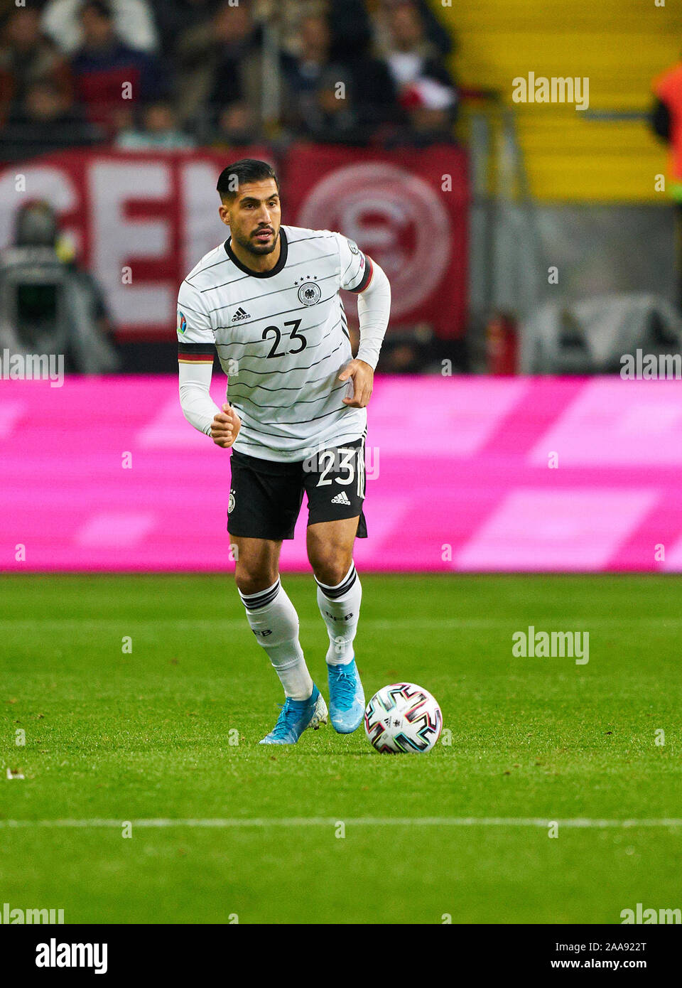 QUALI EURO 2020, Germany-North Irlanda, Francoforte, Nov 19, 2019. Emre può, DFB 23 GERMANIA - IRLANDA DEL NORD 6-1 Importante: DFB regolamenti vietano qualsiasi uso di fotografie come sequenze di immagini e/o quasi-video. La qualificazione per i Campionati Europei quali EM, 2020 stagione 2019/2020, Novembre 19, 2019 a Francoforte in Germania. © Peter Schatz / Alamy Live News Foto Stock