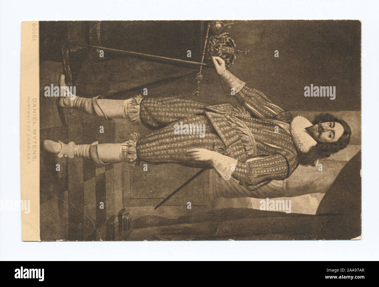 1905-1915. Conosciuta come la "riproduzione d'arte" serie.; Charles I, Daniel Mytens Foto Stock